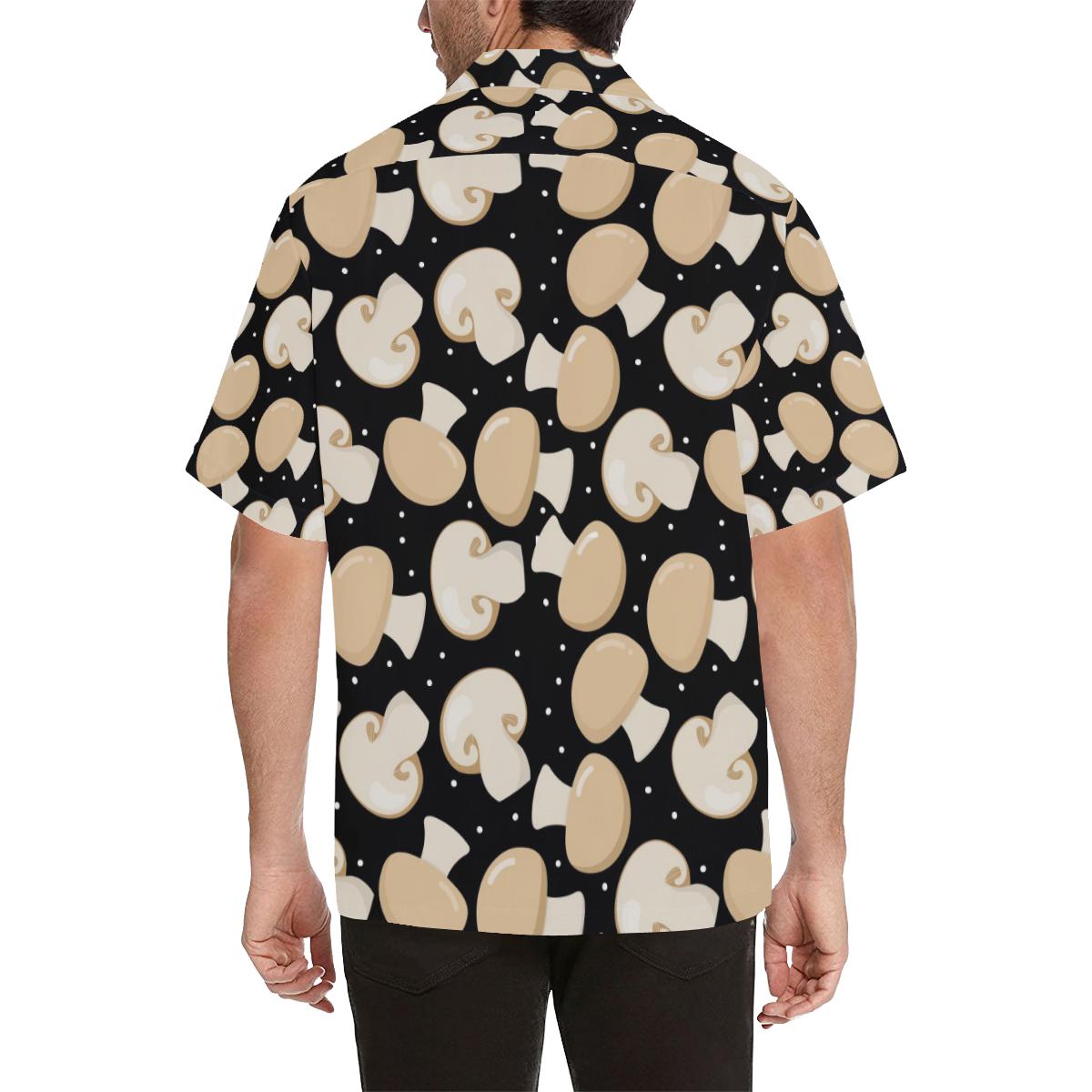 Champignon Mushroom Pattern Mens All Over Print Hawaiian Shirt