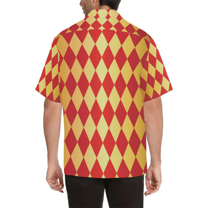 Harlequin Pattern Print Design Hawaiian Shirt