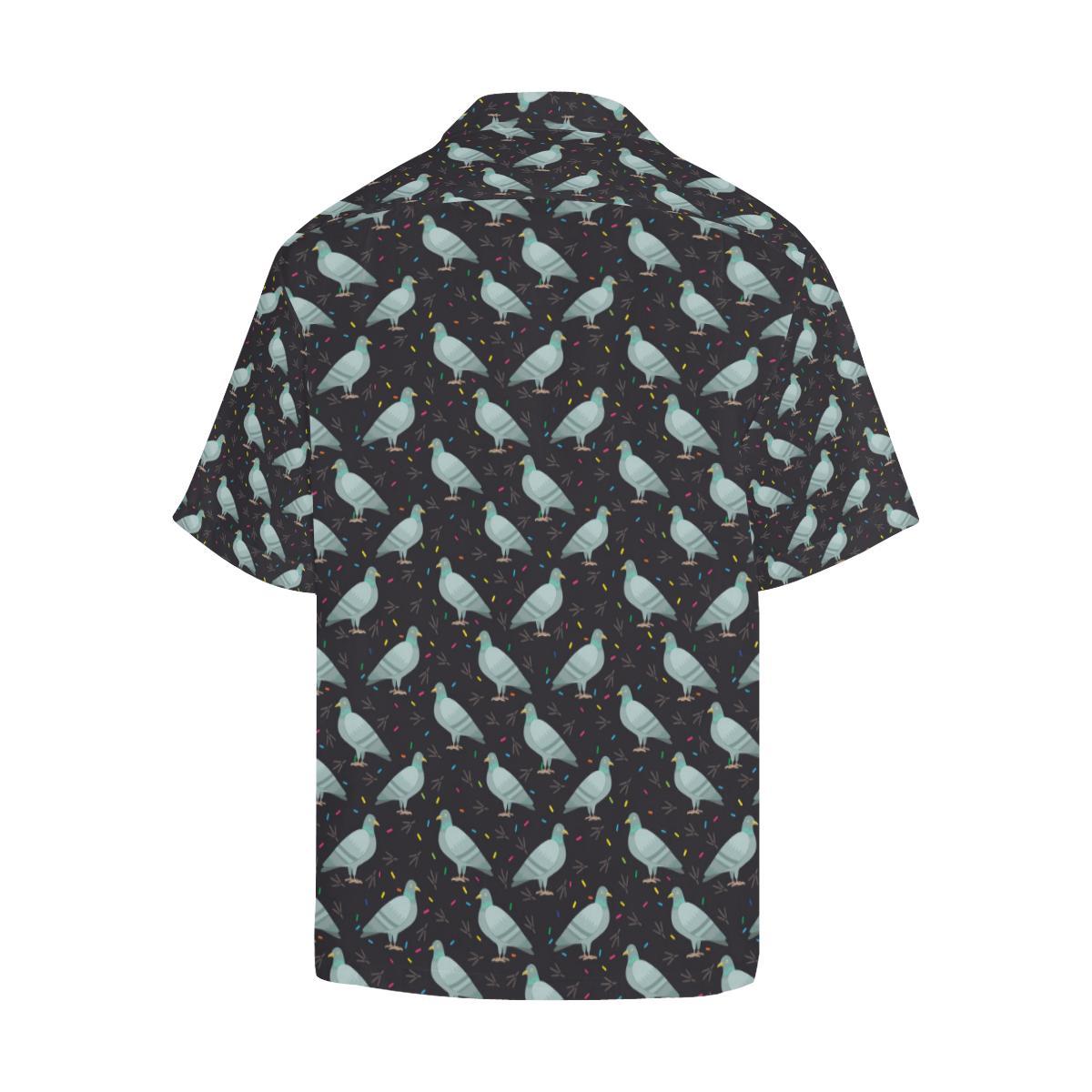 Pigeon Pattern Print Design 01 Mens All Over Hawaiian Shirt