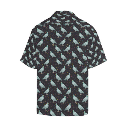 Pigeon Pattern Print Design 01 Mens All Over Hawaiian Shirt