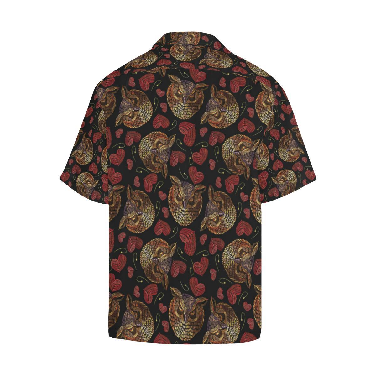 Owl Pattern Print Design A Hawaiian Shirt