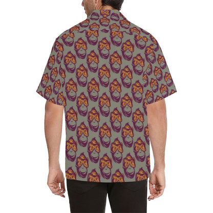 Chimpanzee Pattern Print Design Hawaiian Shirt