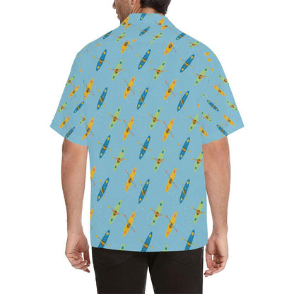 Kayak Pattern Print Design Hawaiian Shirt