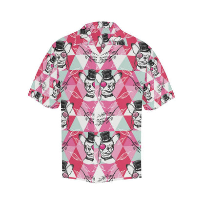 Cool Chihuahua Pink Pattern Mens All Over Print Hawaiian Shirt