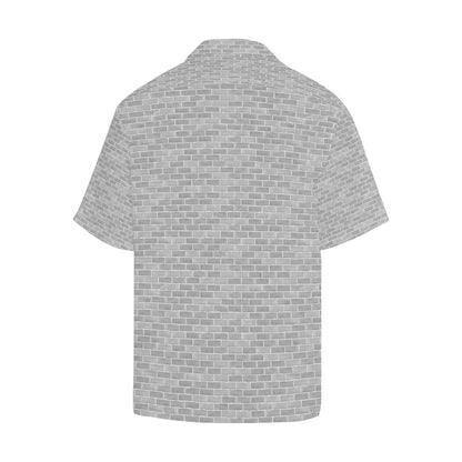 Brick Printed Pattern Print Design 01 Mens All Over Hawaiian Shirt