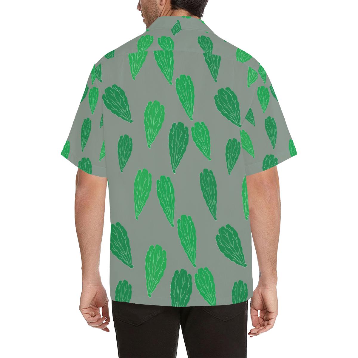 Lettuce Pattern Print Design Hawaiian Shirt