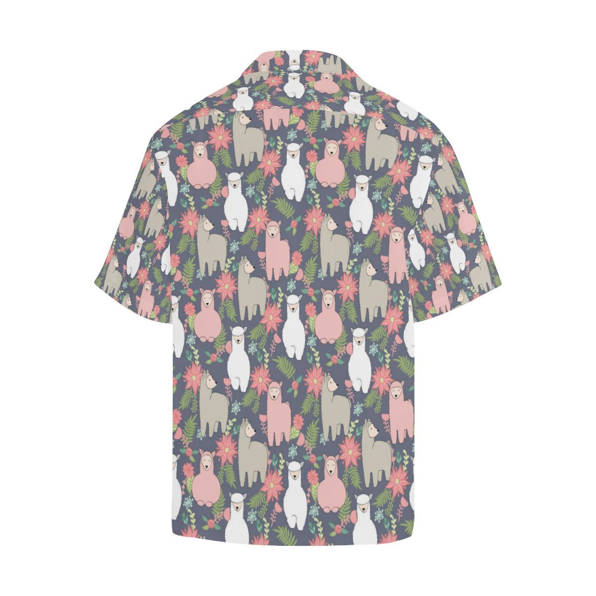 Alpaca Pattern Print Design Hawaiian Shirt