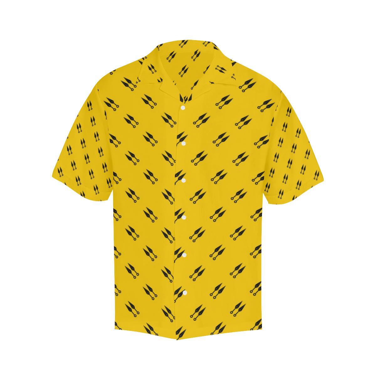 Ninja Weapon Pattern Mens All Over Print Hawaiian Shirt