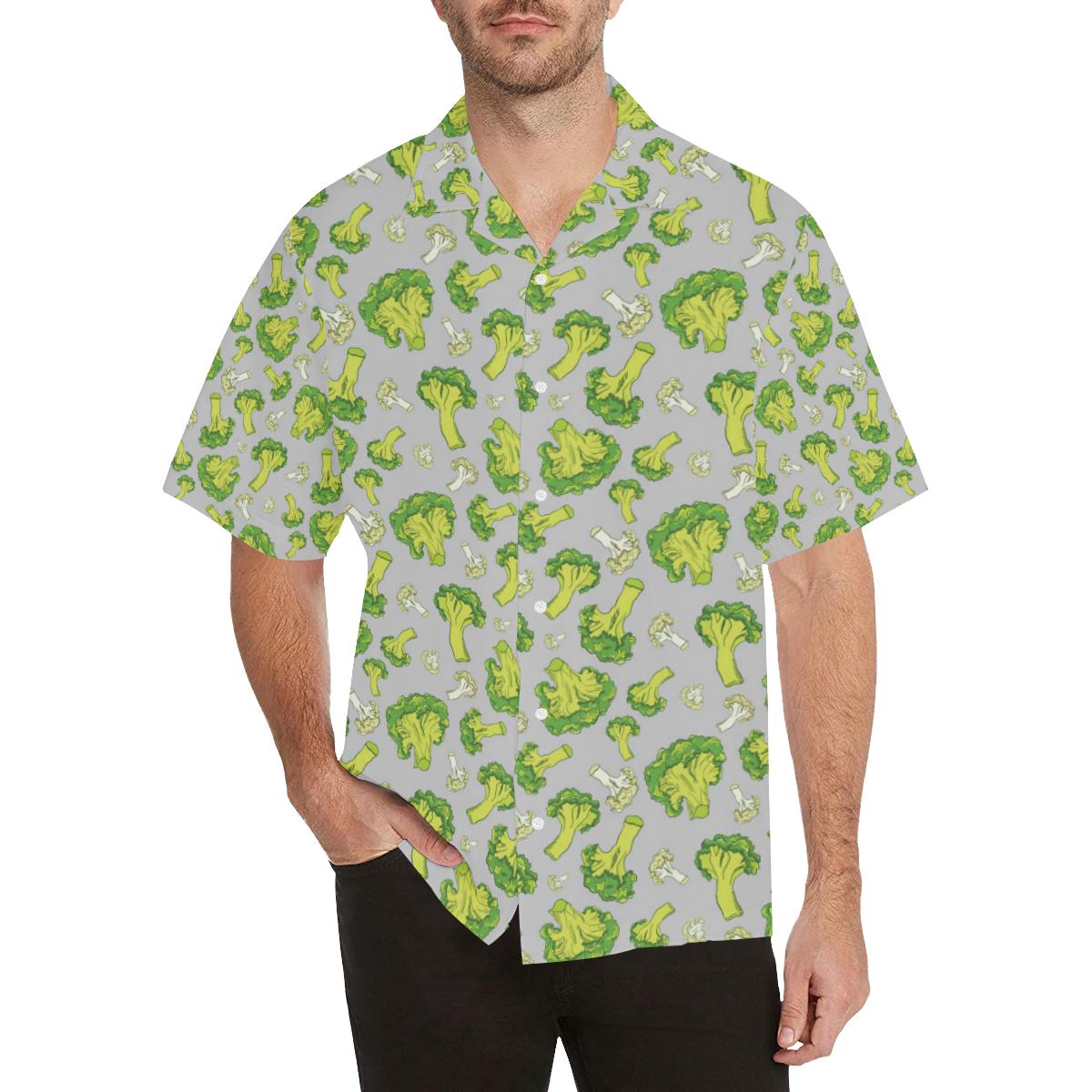Broccoli Pattern Print Design Hawaiian Shirt