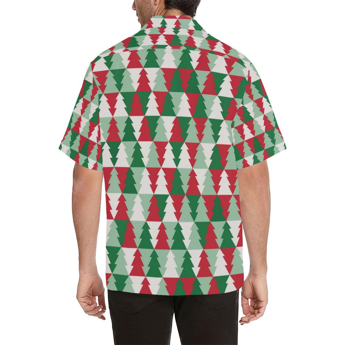 Christmas Tree Pattern Print Design Hawaiian Shirt