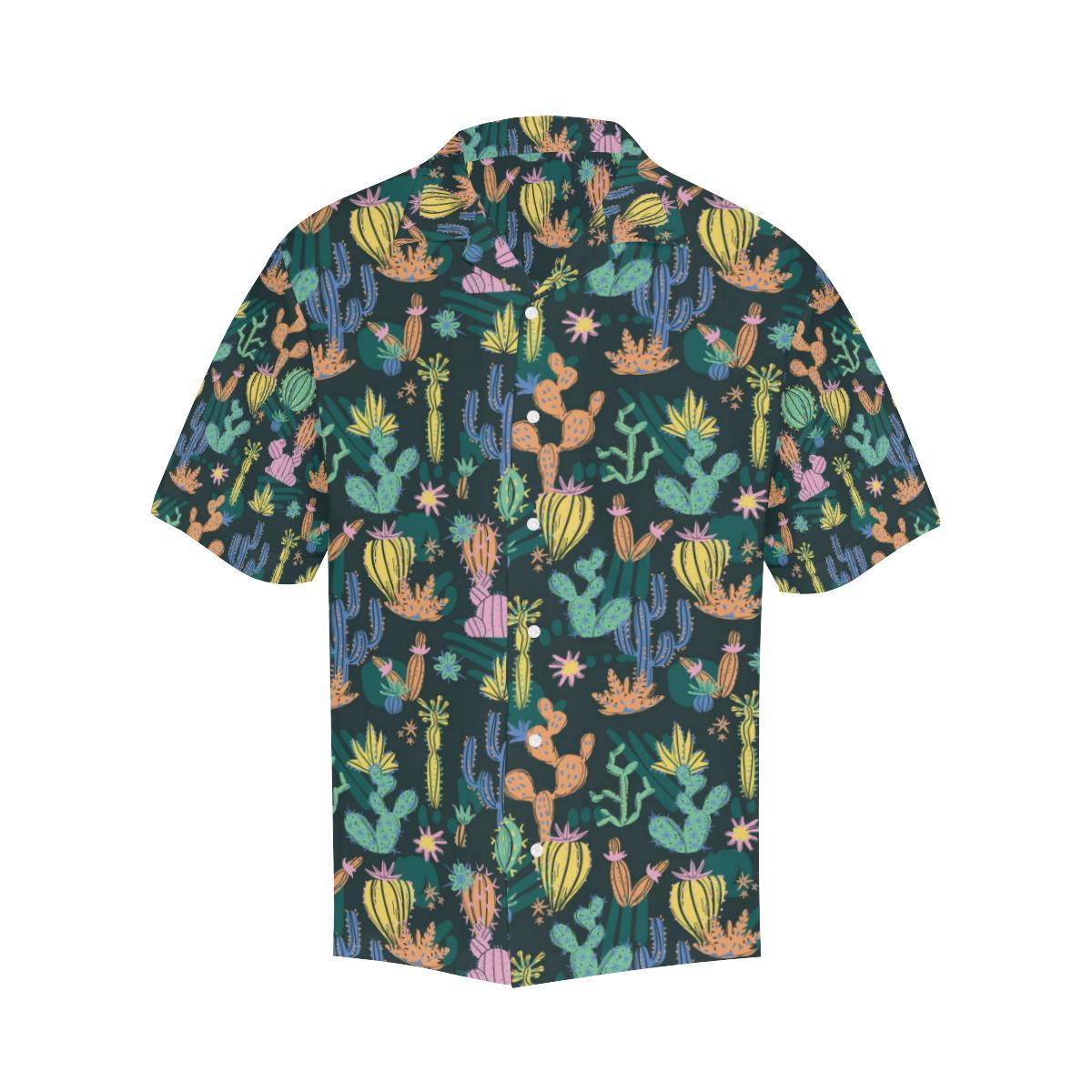 Cactus Pattern Print Design Hawaiian Shirt