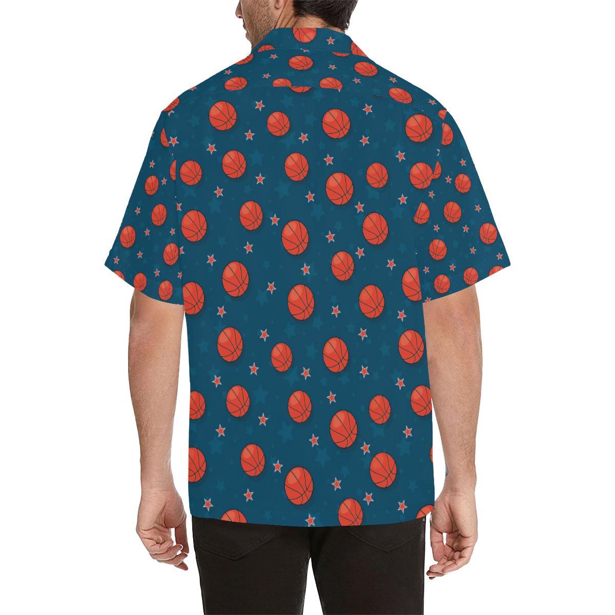 Basketball Pattern Print Design Hawaiian Shirt