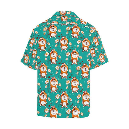 Hamster Pattern Print Design Hawaiian Shirt