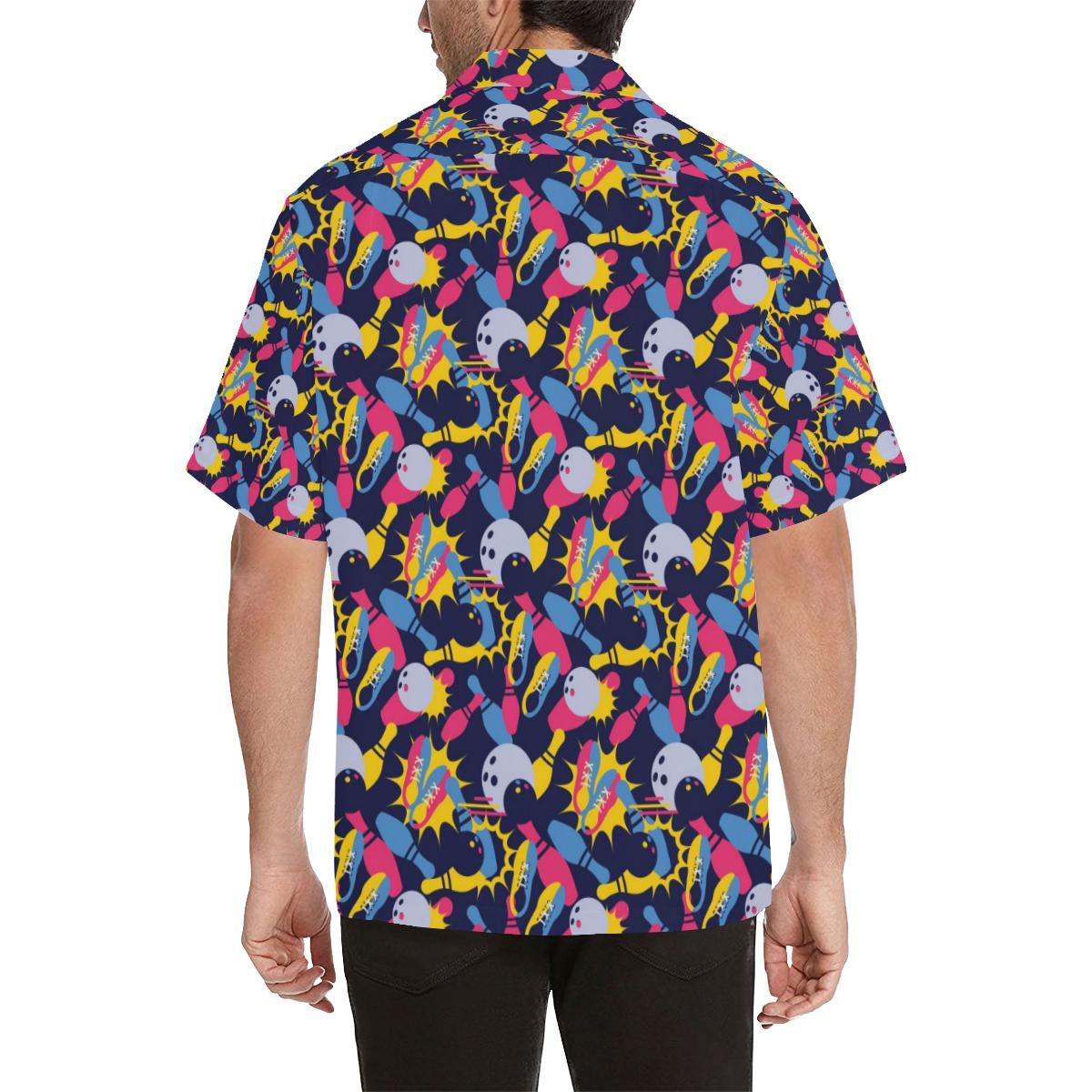 Bowling Pattern Print Design Hawaiian Shirt