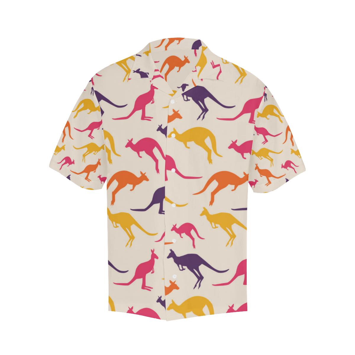 Kangaroos Pattern Print Design Hawaiian Shirt