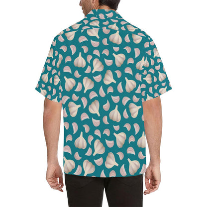 Garlic Pattern Background Mens All Over Print Hawaiian Shirt