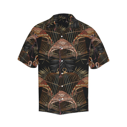 Flamingo Pattern Background Mens All Over Print Hawaiian Shirt