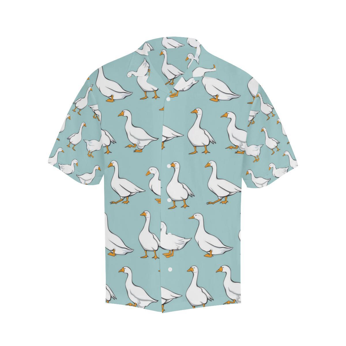 Goose Pattern Print Design Hawaiian Shirt
