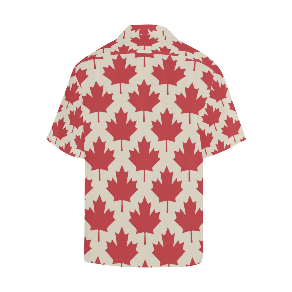 Maple Leaf Pattern Print Design Hawaiian Shirt