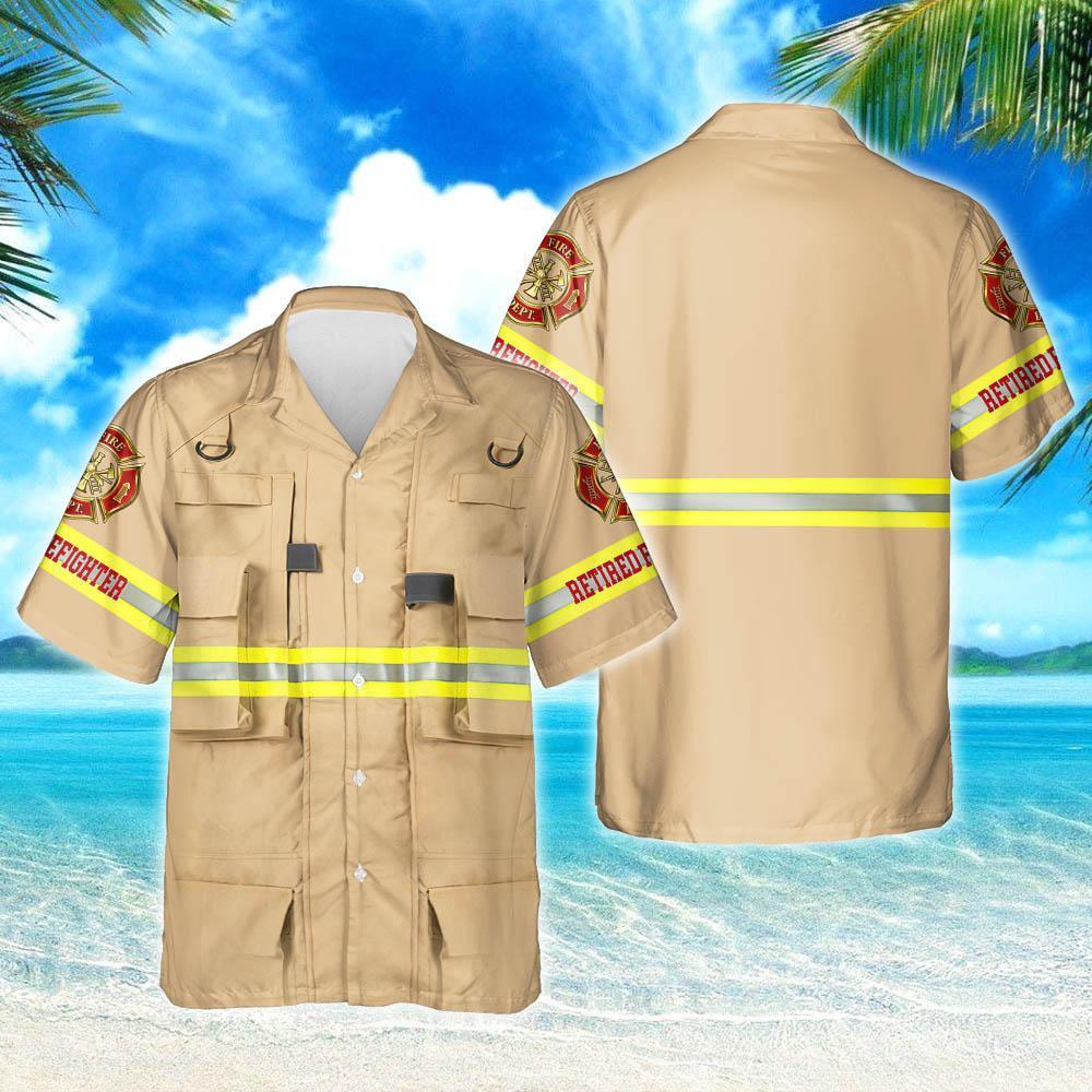 Retired Firefighter Hawaiian Shirt Thh3196Hw