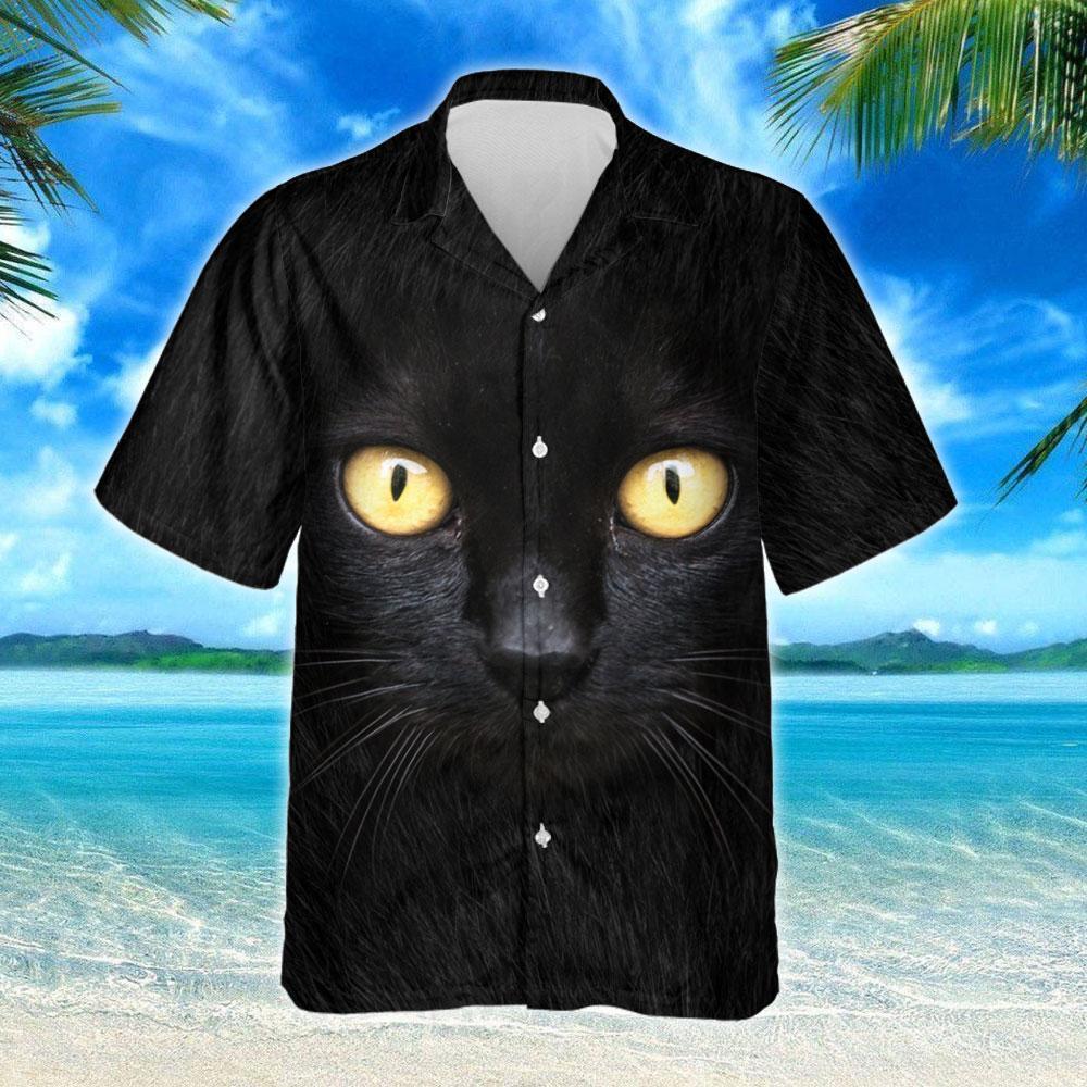 Black Cat Shirt Ddh2753Hw Hawaiian