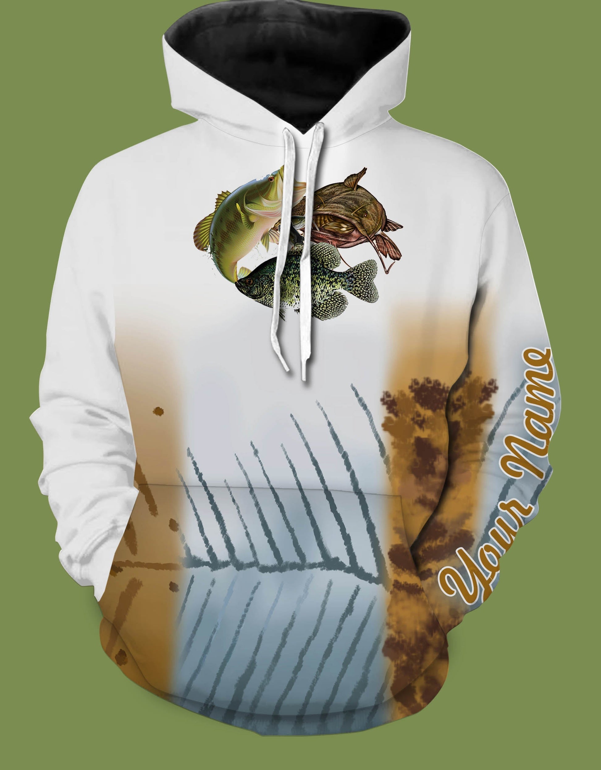 Texas Crappie Bass Catfish Customized All over printed Long sleeves