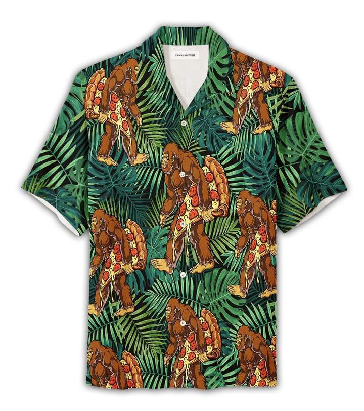 Bigfoot Like Pizza Camping Hawaiian Shirt | For Men & Women | Adult | HW3160