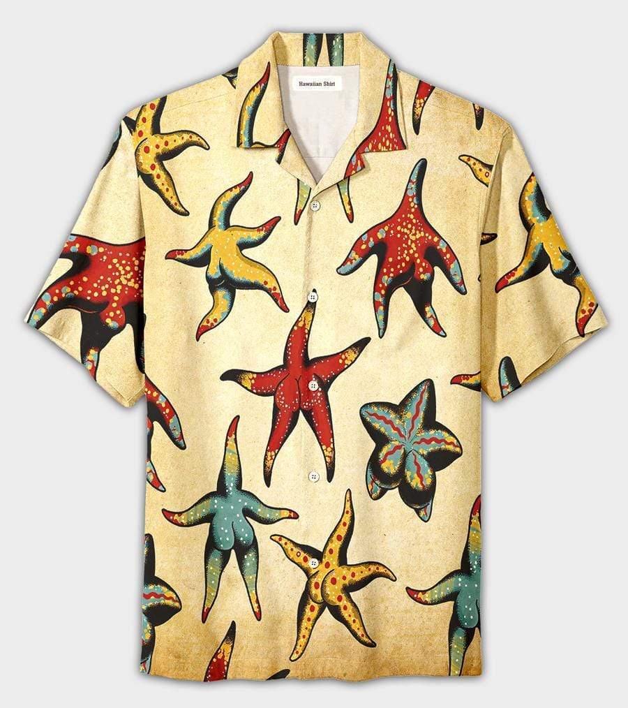 Starfish Sea Sexy Body Hawaiian Unisex Aloha Shirts #DH