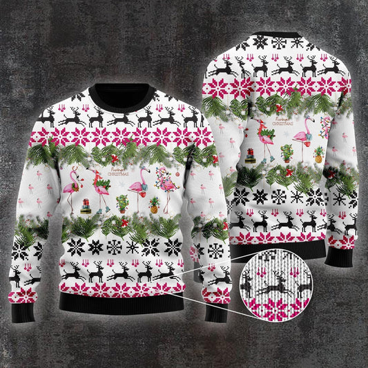 Flamingo Christmas Ugly Christmas Sweater 