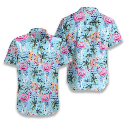 Flamingo Tropical 3D All Over Printed Hawaiian Shirt | Unique Beach