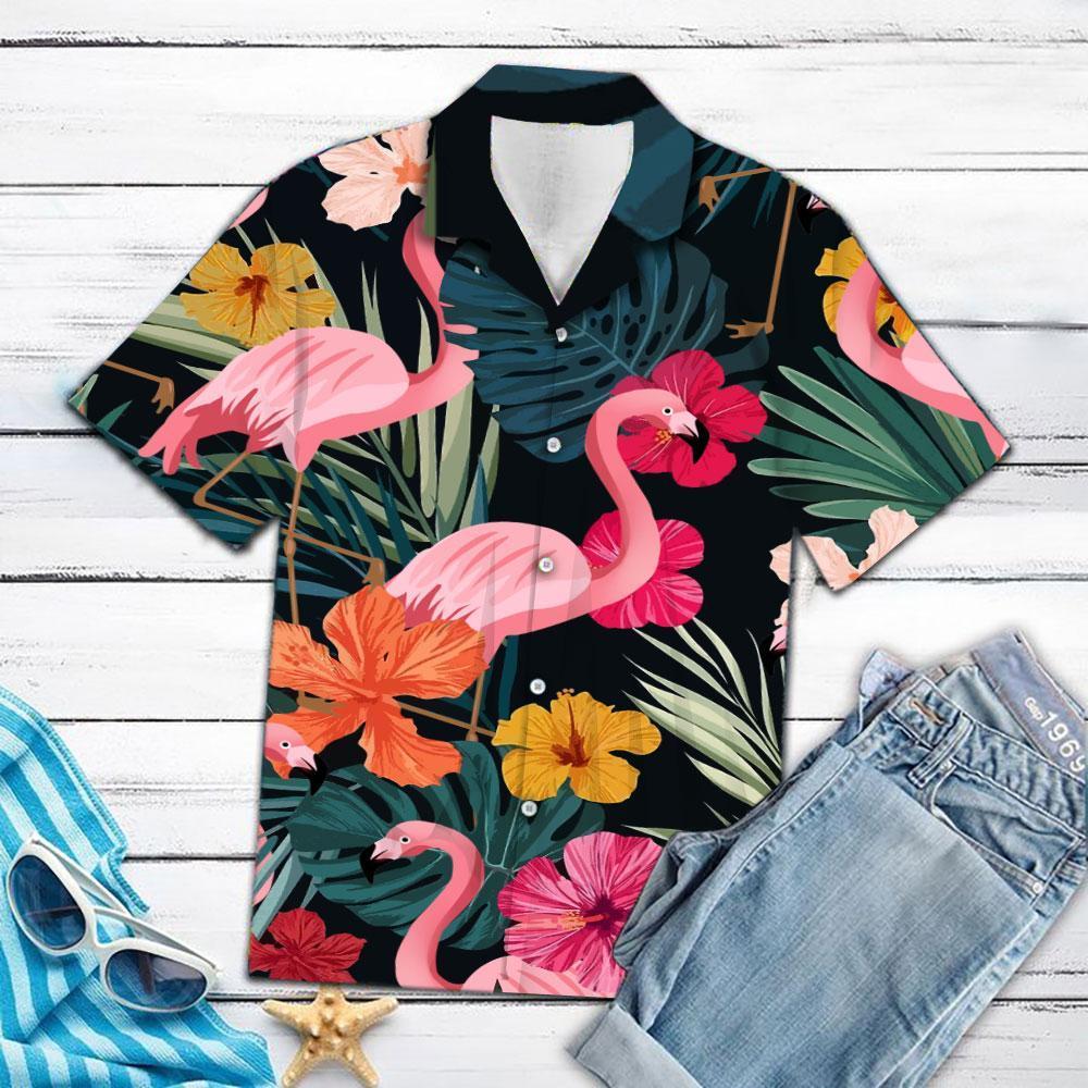 Flamingo Tropical Hawaiian Shirt