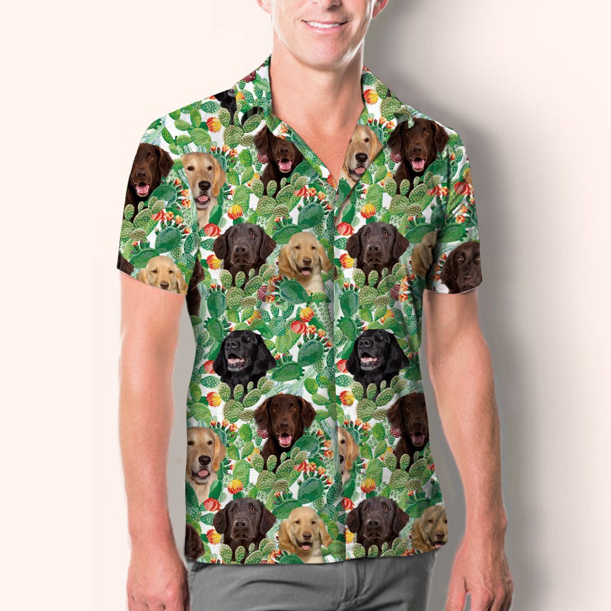 Flat Coated Retriever - Hawaiian Shirt