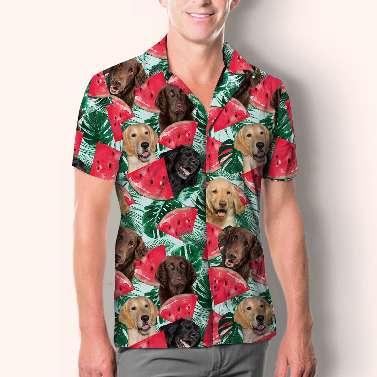 Flat Coated Retriever - Hawaiian Shirt