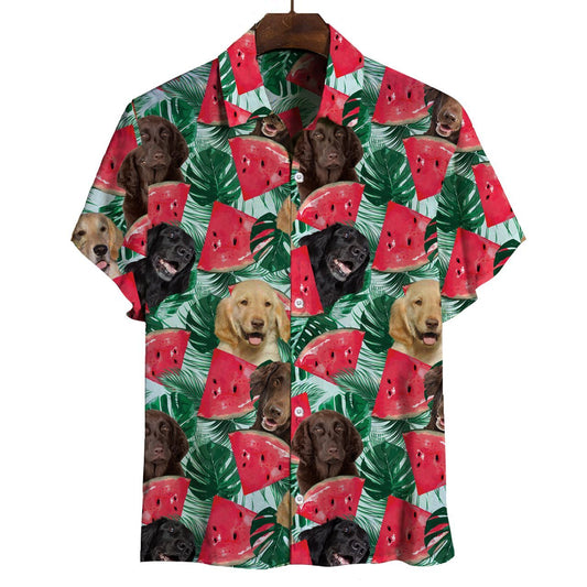 Flat Coated Retriever - Hawaiian Shirt