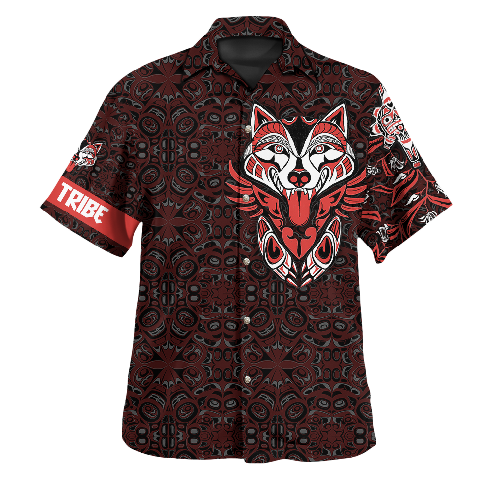 Am Style Independent Wolf 2D Print Unisex Fashion Hawaii Shirt - Full Size Hawaiian