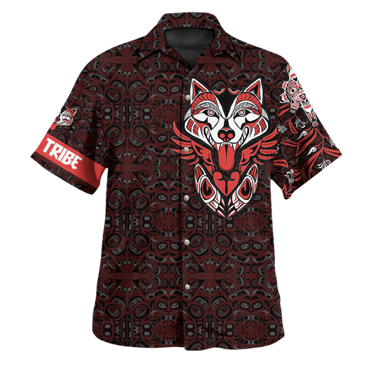 Am Style Independent Wolf 2D Print Unisex Fashion Hawaii Shirt - Full Size Hawaiian