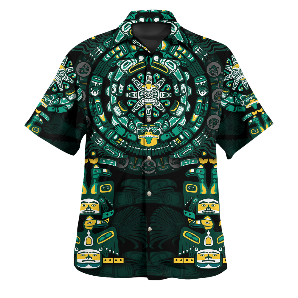 Am Style The Mayan Calendar 2D Print Unisex Fashion Hawaii Shirt - Full Size Hawaiian