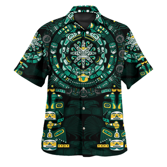 Am Style The Mayan Calendar 2D Print Unisex Fashion Hawaii Shirt - Full Size Hawaiian