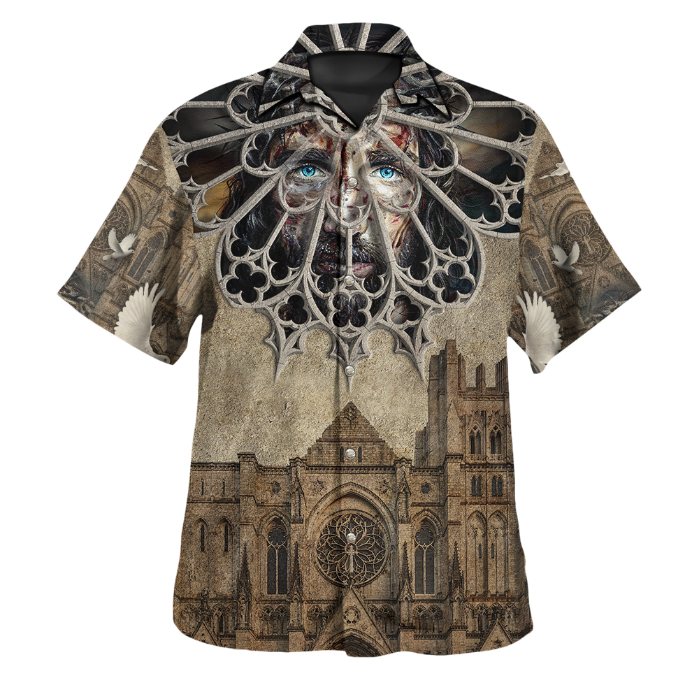 Am Style Christian Architecture God 2D Print Unisex Fashion Hawaii Shirt - Full Size Hawaiian