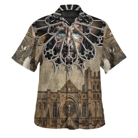 Am Style Christian Architecture God 2D Print Unisex Fashion Hawaii Shirt - Full Size Hawaiian