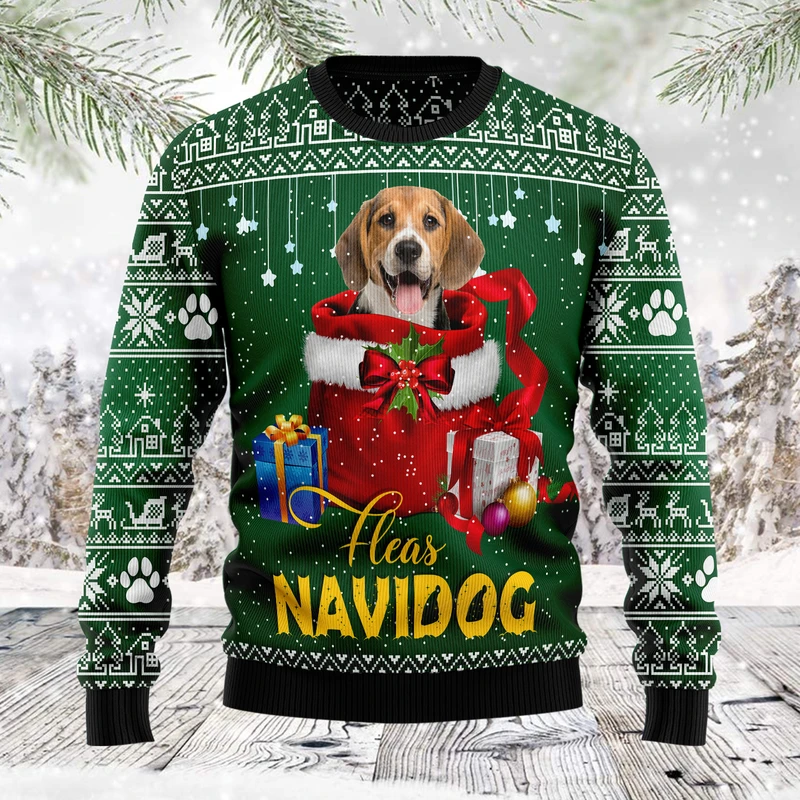 Funny Christmas Gift Beagle Ugly Christmas Sweater 