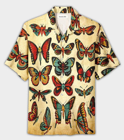 Butterfly Sexy Body Hawaiian Unisex Aloha Shirts #DH