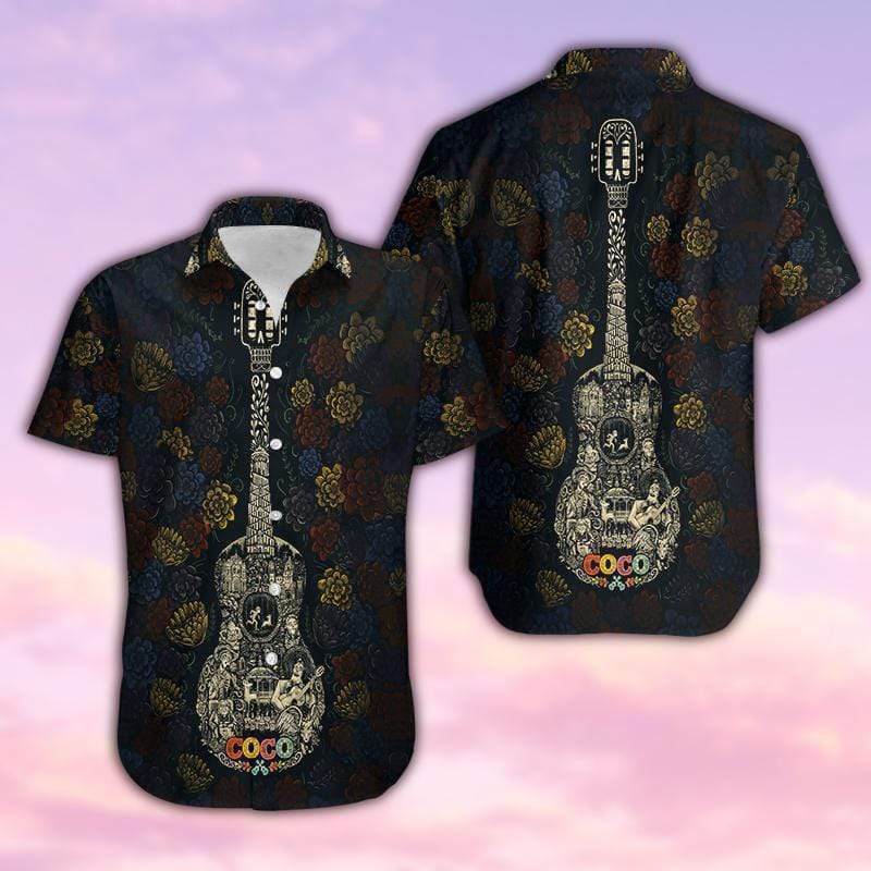 Guitar Coco Art Hawaiian Shirt