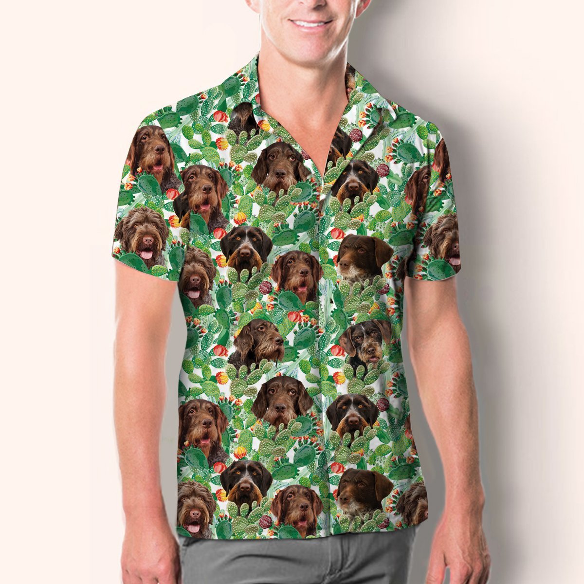 German Wirehaired Pointer - Hawaiian Shirt