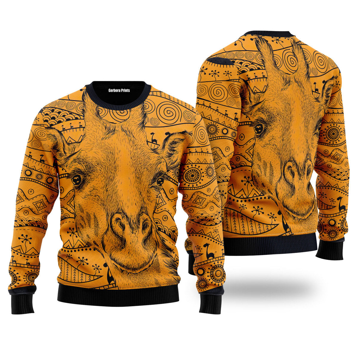 Giraffe African Ugly Christmas Sweater | For Men & Women | UH2216