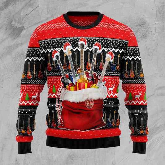 Guitar Xmas Ugly Christmas Sweater 