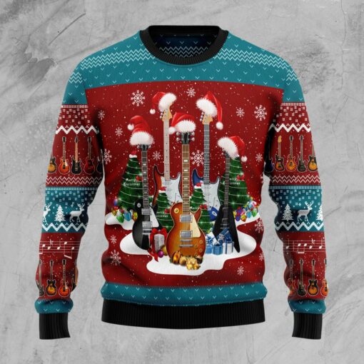 Guitar Christmas Ugly Christmas Sweater 