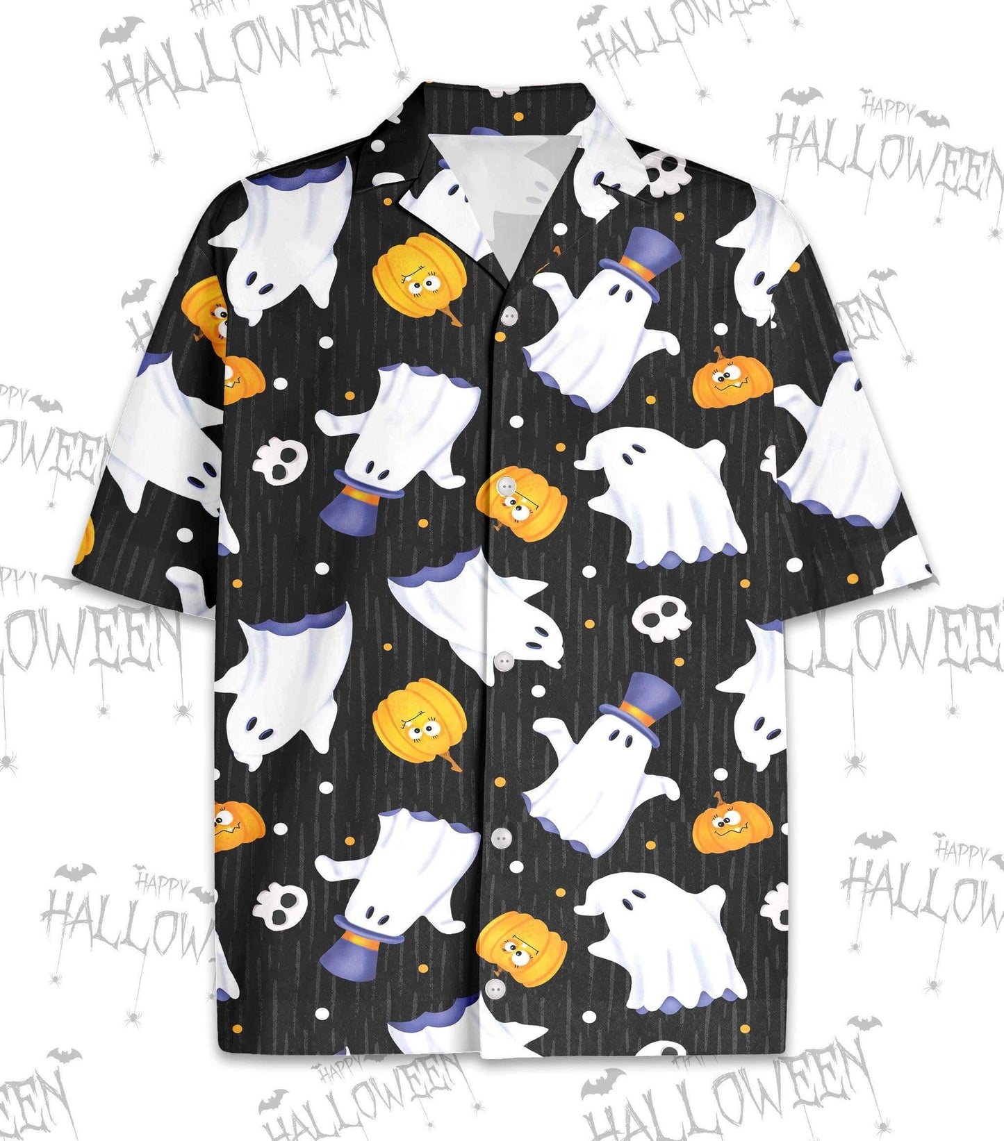 Witch Ghost Hawaiian Aloha Shirts Funny Halloween Pattern