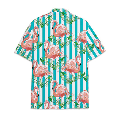 Hawaiian Shirt Flamingo Tropical Flower And Leaf Combined With Shirt