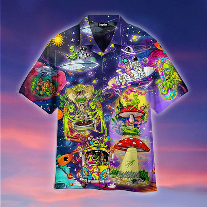 OragonTee Alien Life in The Universe Hawaiian Shirt | For Men & Women | Adult | HW4515